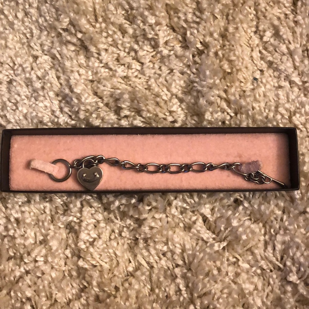 Juicy Couture Heart Padlock Starter Bracelet
